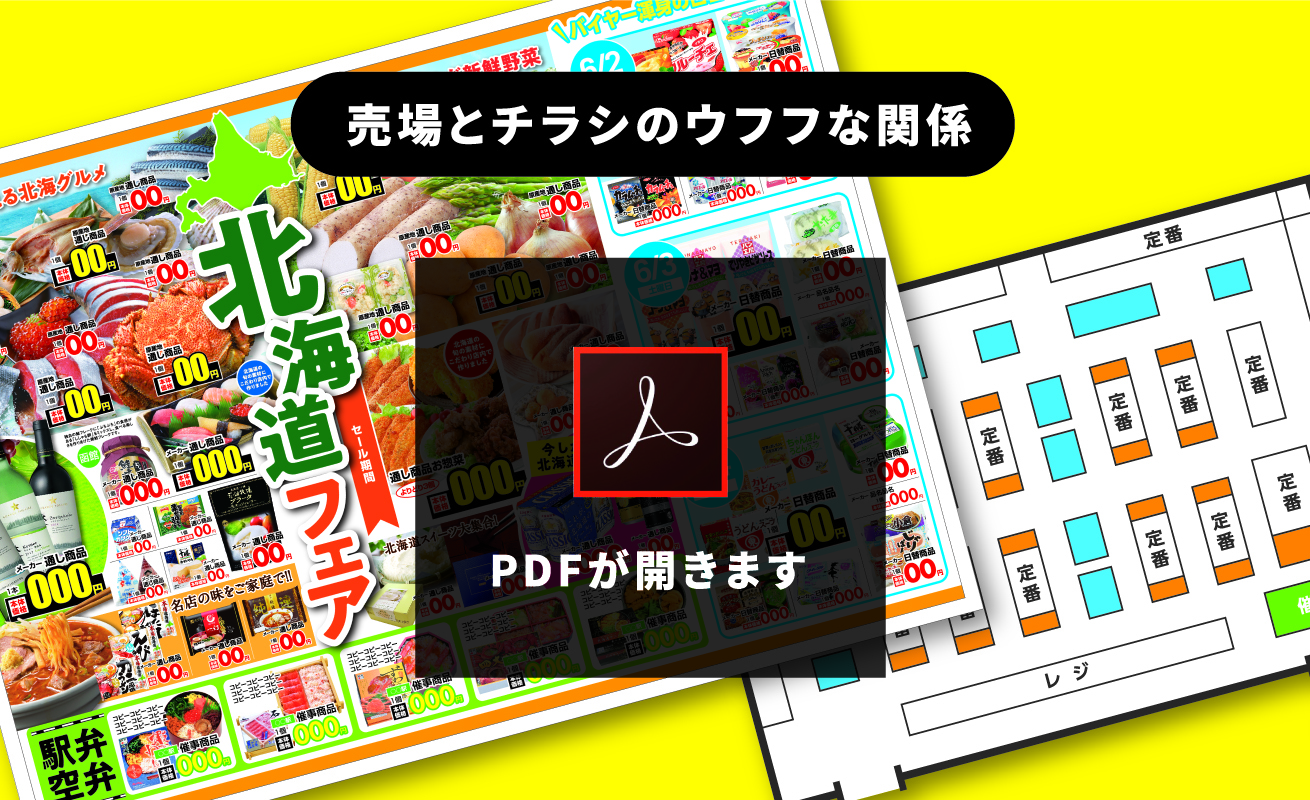 売場とチラシのウフフな関係　PDFが開きます